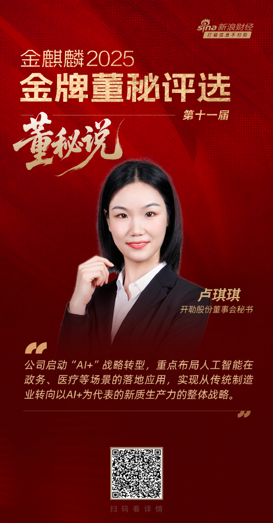 178炒股配资 董秘说|开勒股份董秘卢琪琪：积极探索智慧医疗等AI应用场景 推动公司向新质生产力转型
